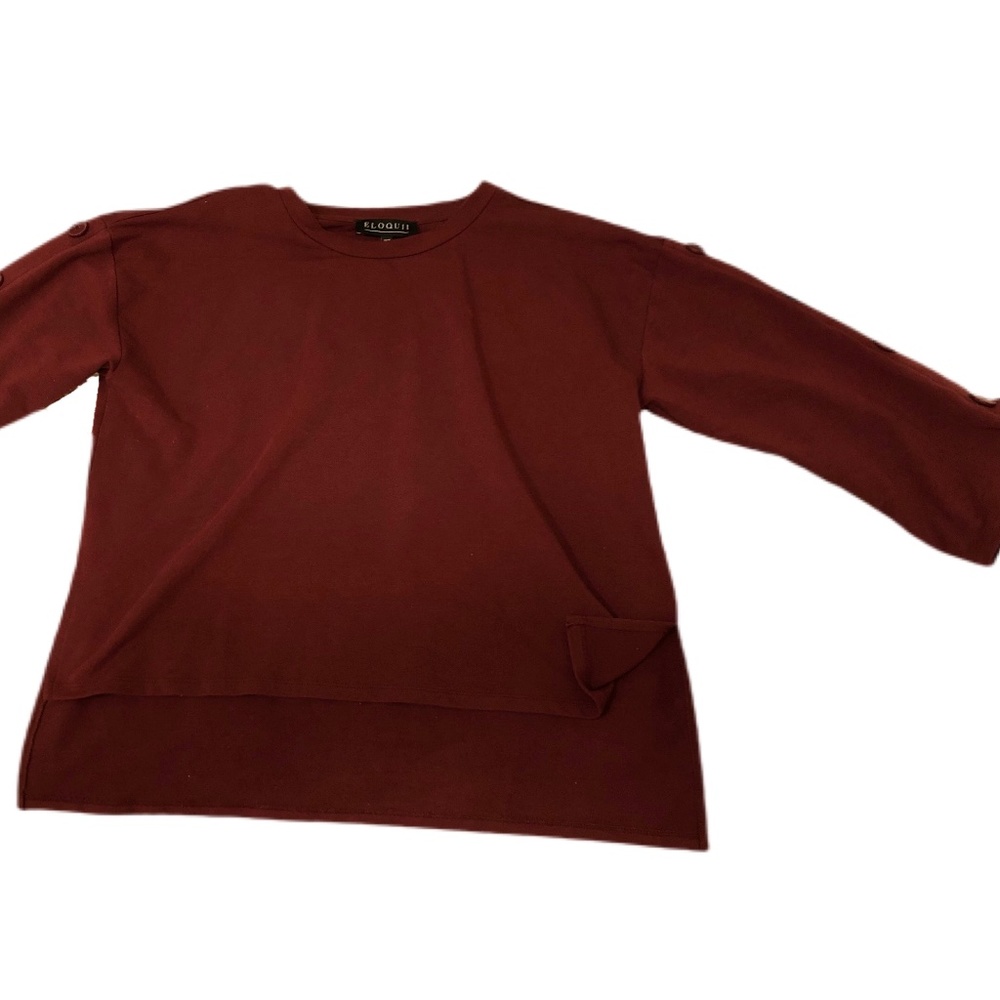 Eloquii Maroon Top Size 14-16